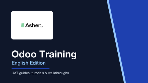 AsherLA Odoo Training (EN)